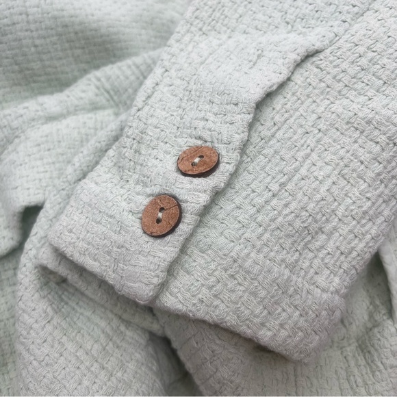 Free People Like A Cloud Blazer Light Green X-Large NWT - Picture 9 of 11